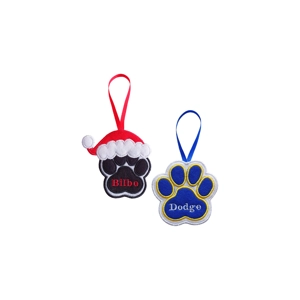 Personalised Pet Paw Print Decoration