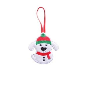 Snow Dog Christmas Decoration