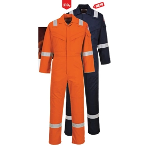 FLAME RESISTANT SUPER LIGHT WEIGHT ANTI-STATIC COVERALL 210G