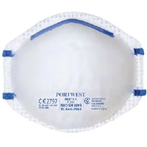 P2/FFP2/N95 DUST MIST RESPIRATOR (20 pieces)