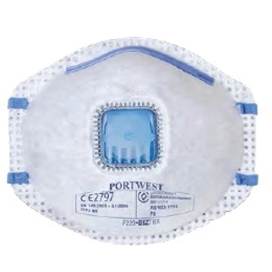 P2/FFP2 CARBON VALVED DUST MIST FUME RESPIRATOR (10 pieces)