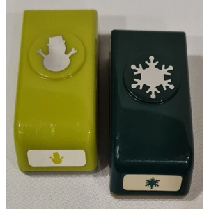 CM Snowman & Snowflake Mini Pocket Punch set