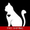 Cat with Heart Die Cut .. Cat with Heart Die Cut ..