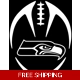NFL Football Seattle Seahawks die cut vinyl decal NFL Football Seattle Seahawks die cut vinyl decal