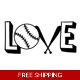Love Baseball Bats Sports Die Cut Vinyl Decal st.. Love Baseball Bats Sports Die Cut Vinyl Decal st..