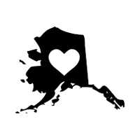 Alaska Heart Vinyl Decal sticker