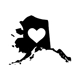 Alaska Heart Vinyl Decal sticker