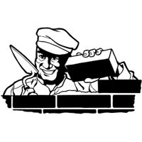 Bricklayer man vinyl decal sticker