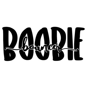 Boobie bouncer  cursive Vinyl Decal sticker