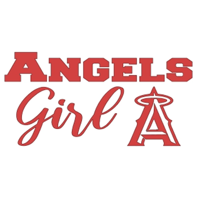 MLB Baseball Los Angeles Angels Girl Vinyl Decal sticker MLB Baseball Los Angeles Angels Girl Vinyl Decal sticker