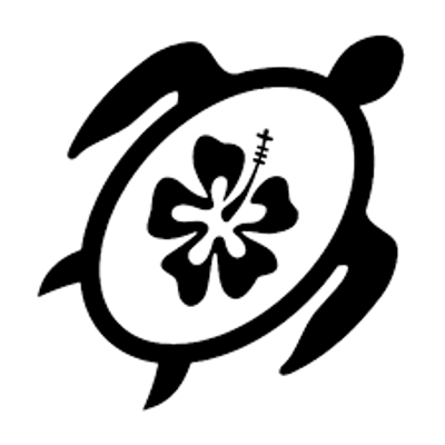 sea turtle hibiscus flower Vinyl Decal sticker