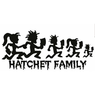 ICP Insane Clown Posse Hatchet Family Die Cut Vinyl Decal sticker ICP Insane Clown Posse Hatchet Family Die Cut Vinyl Decal sticker