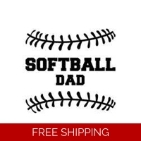 Softball dad Sports Die Cut Vinyl..