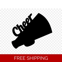 Cheer Cheeleader Die Cut Vinyl De..
