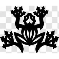 frog animals Die Cut Vinyl Decal ..