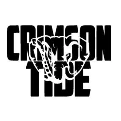 NCAA Football Crimson Tide Elephant Alabama Vinyl Decal sticker