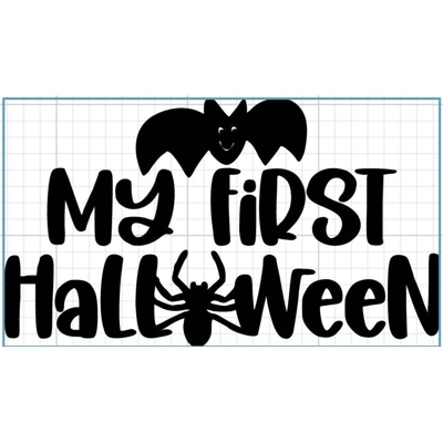 My first halloween spider bat Vinyl Decal sticker
