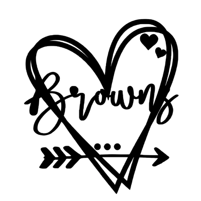 NFL Football Cleveland Browns Heart Vinyl Decal sticker