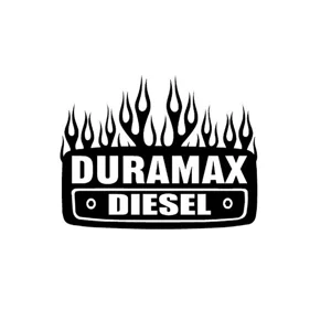Duramax Diesel Flames Flaming Vinyl Decal Sticker