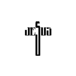 Jesus Cross Religious Christian Vinyl Decal Sticker
