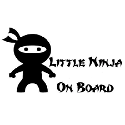 Little Ninja On Board Die Cut Vinyl Decal sticker COPY Little Ninja On Board Die Cut Vinyl Decal sticker COPY
