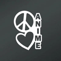 Peace Love Anime Vinyl Decal stic..