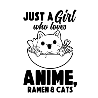 just a girl who loves anime ramen..