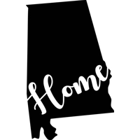 Alabama Home Die Cut Vinyl Decal ..