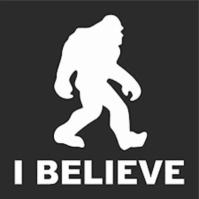I believe Bigfoot Sasquatch die cut vinyl decal sticker