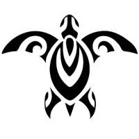 sea turtle tribal Vinyl Decal sti..