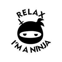 Relax I'm a Ninja Die Cut Vinyl D..
