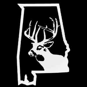 Alabama Deer Die Cut Vinyl Decal sticker