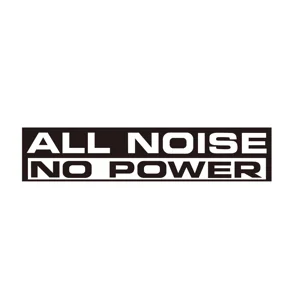 All Noise, No Power, Basshead Die Cut Vinyl Decal sticker