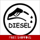 Diesel Die Cut Vinyl Decal sticker