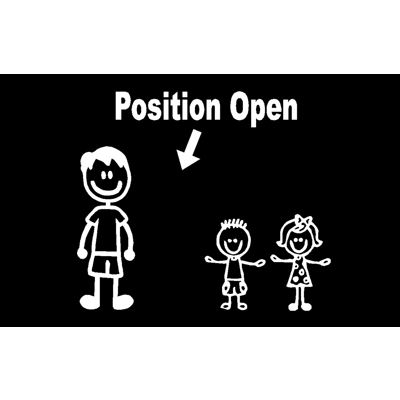 position open, stick family Die Cut Vinyl Decal sticker position open, stick family Die Cut Vinyl Decal sticker
