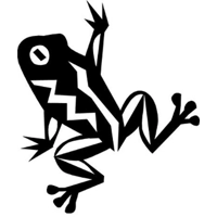 tribal frog animals Die Cut Vinyl..
