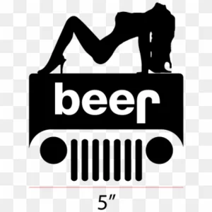 Sexy girl Jeep Die Cut Vinyl Decal Sticker