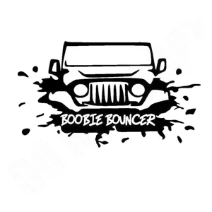 Boobie bouncer jeep Vinyl Decal sticker