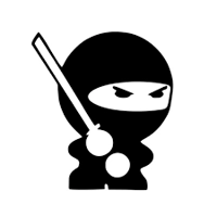 Ninja with sword Die Cut Vinyl De..