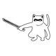 Cat Ninja with sword Die Cut Vinyl Decal sticker Cat Ninja with sword Die Cut Vinyl Decal sticker