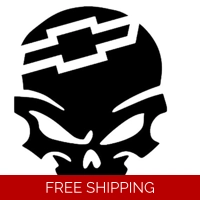Chevy skull Die Cut Vinyl Decal S..