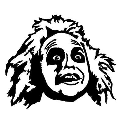 Beetlejuice face Vinyl Decal sticker