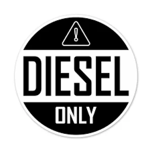 Diesel Only Die Cut Vinyl Decal sticker