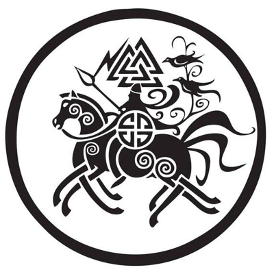 Valhalla Odin Viking Warrior Sleipnir Horse Die Cut Vinyl Decal sticker Valhalla Odin Viking Warrior Sleipnir Horse Die Cut Vinyl Decal sticker
