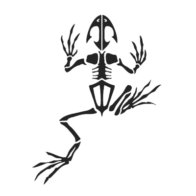 frog skeleton animals Die Cut Vinyl Decal sticker frog skeleton animals Die Cut Vinyl Decal sticker