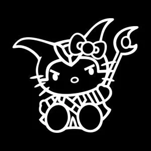 Hello Kitty Wizard Vinyl Decal sticker