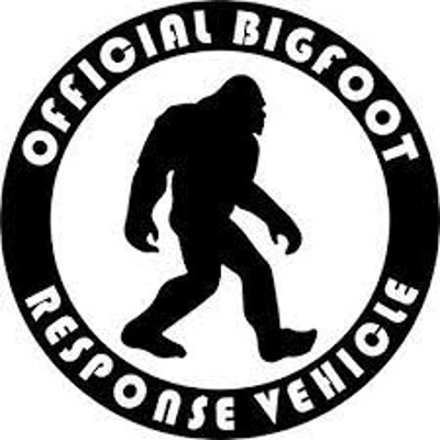 Official Bigfoot Response Vehicle Sasquatch die cut vinyl decal sticker
