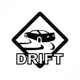 Drift car sign, die cut Vinyl Decal sticker Drift car sign, die cut Vinyl Decal sticker