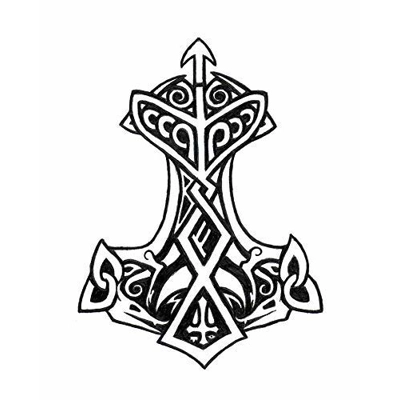 Thors Hammer, viking Valhalla Die Cut Vinyl Decal sticker Thors Hammer, viking Valhalla Die Cut Vinyl Decal sticker