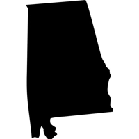 Blank Alabama state Die Cut Vinyl..
